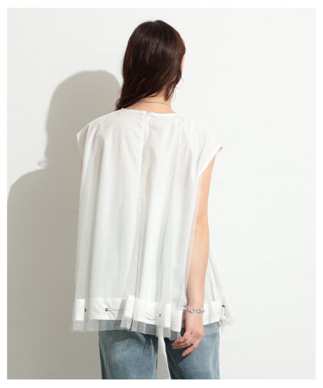 冬新作 モードな個性を彷彿させるチュールレイヤードフレアトップス レディース ファッション トップス プルオーバー 異素材 チュール シアー コード フレア 30代 40代 50代 60代 サワアラモード sawaalamode otona 大人 cawaii 可愛い 洋服 かわいい服 swmam-193707 冬新作 モードな個性を彷彿させるチュールレイヤードフレアトップス