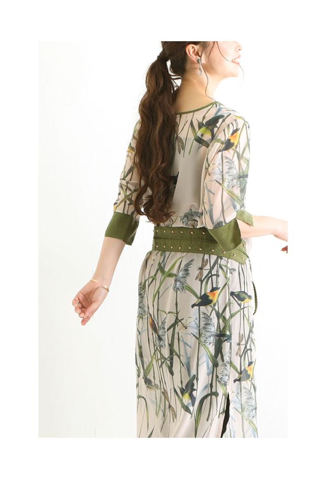 秋新作 サワアラモード ボタニカルワンピース レディース ファッション