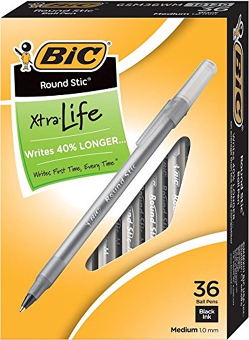 ビック Usa Bic Usa 36本 エクストラライフ ラウンドスティック ボールペン ミディアムポイント1mm の通販はau Pay マーケット ベニス輸入雑貨専門店 Au Pay マーケット店