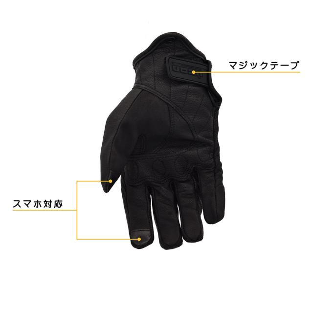 サイクリンググローブ レーシンググローブ メンズ手袋 ブラック L RIDEZブランドが本格レーシングデザイングローブを発売