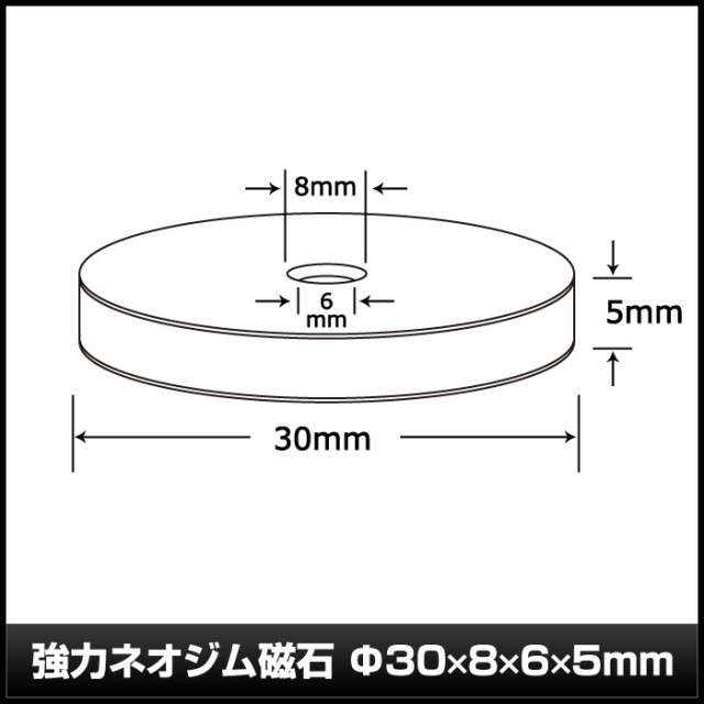 強力 ネオジム磁石 金メッキ 30×8×6×5mm 1個 イチオリーズ