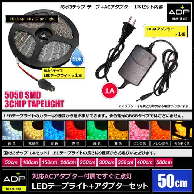 注目ブランド 防水RGB LEDテープライト RoHS対応 単体 12V 100V兼用 300cm fucoa.cl