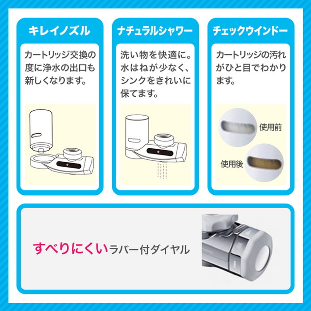 浄水器 クリンスイ MD101 蛇口直結型 新生活 水 キッチン エコ 三菱