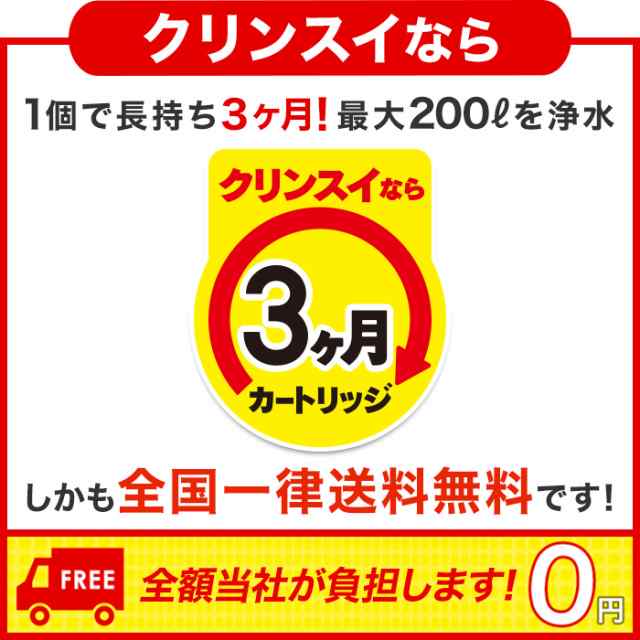 交換用カートリッジ クリンスイ 公式 CPC5W 2箱(4個)セット 1年分 三菱