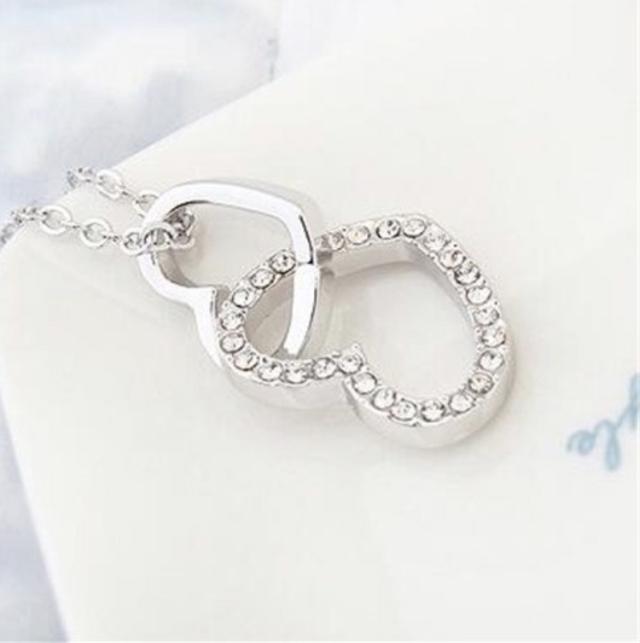 ネックレス ハート ダブル シルバー レディース 結婚式 パーティ ワンピース キラキラ かわいい カジュアル プレゼント 送料無料の通販はau Pay マーケット アクセサリー専門店きらら