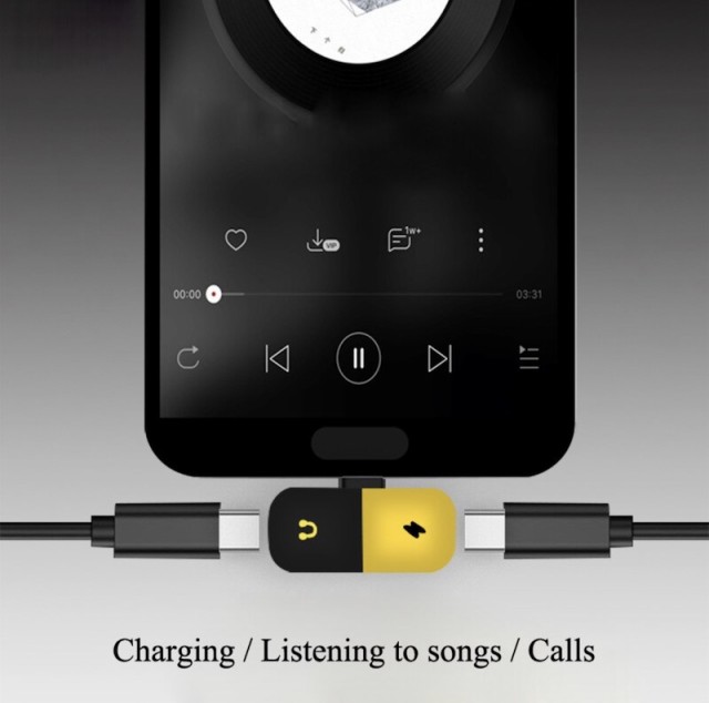 変換アダプタ Type C To Type C どんぐり 横型 イヤホン 同時 音楽 充電 ゲーム スマホ スマートフォン Huawei Android 送料無料 の通販はau Pay マーケット アクセサリー専門店きらら