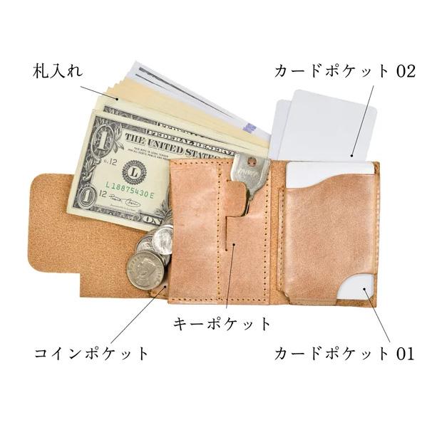 金具なしミニ財布「Mdle mini」 財布 メンズ レディース 本革 牛革