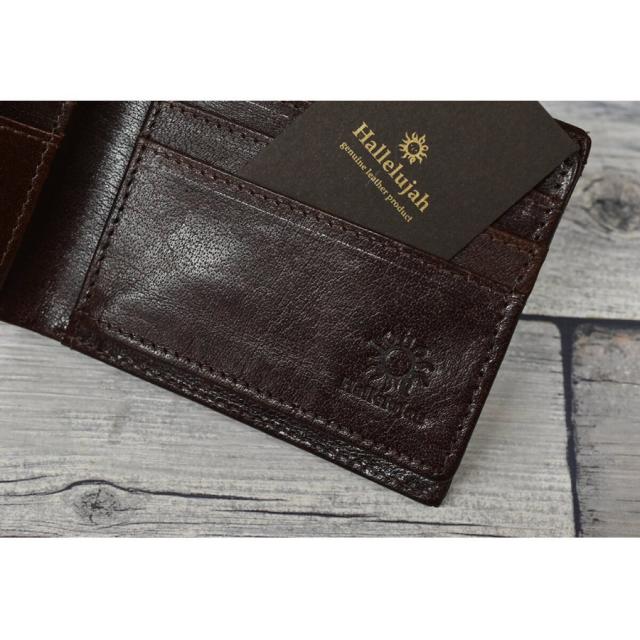 二つ折り財布 メンズ Noble 防水 本革 レザー 財布 小さい 財布