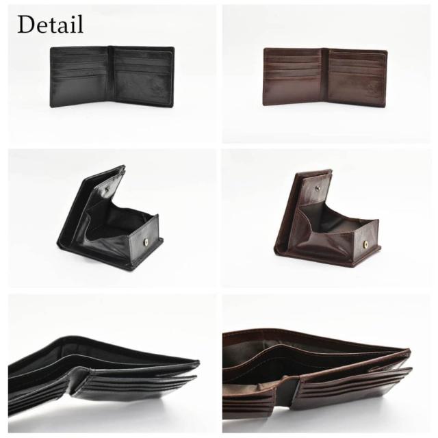 二つ折り財布 メンズ Noble 防水 本革 レザー 財布 小さい 財布