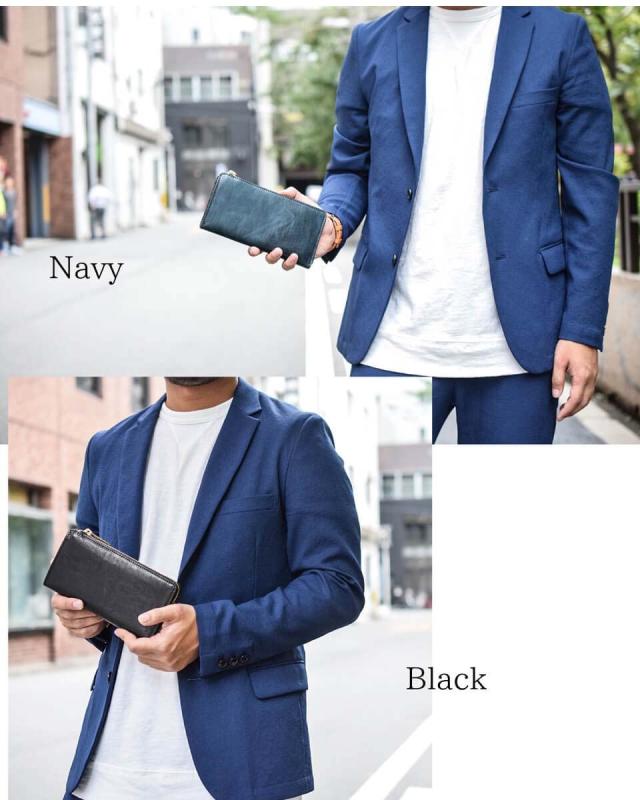 日本製 コードバン 姫路産馬革 長財布 TIDY メンズ 財布 本革 L