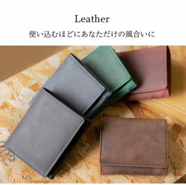 財布 レディース 二つ折り レザー 本革 Folio 2つ折り ボタン留め