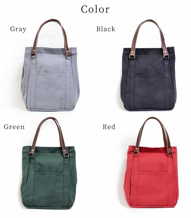 栃木レザー キャンバストートバッグ ファスナー付き MANO メンズ