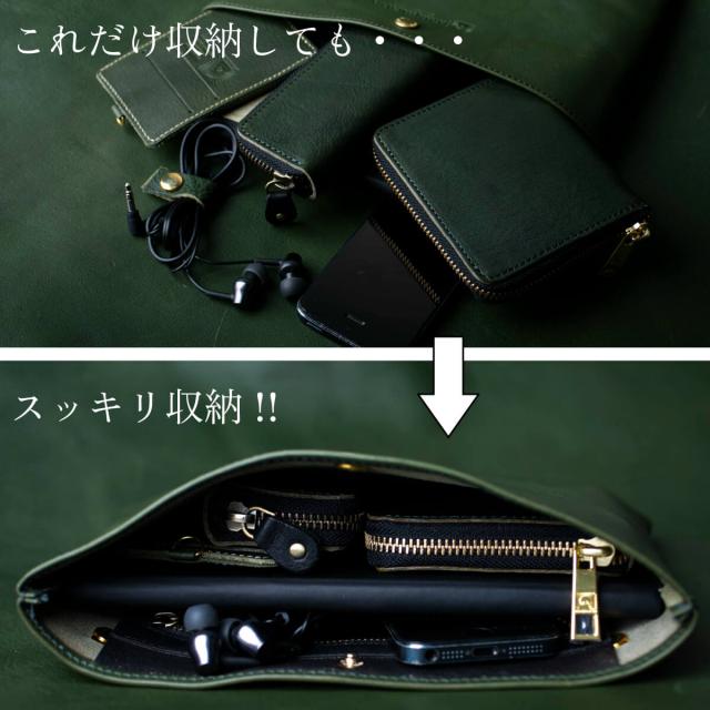 サコッシュ 小さめ メンズ 栃木レザー 日本製 大人 ブランド