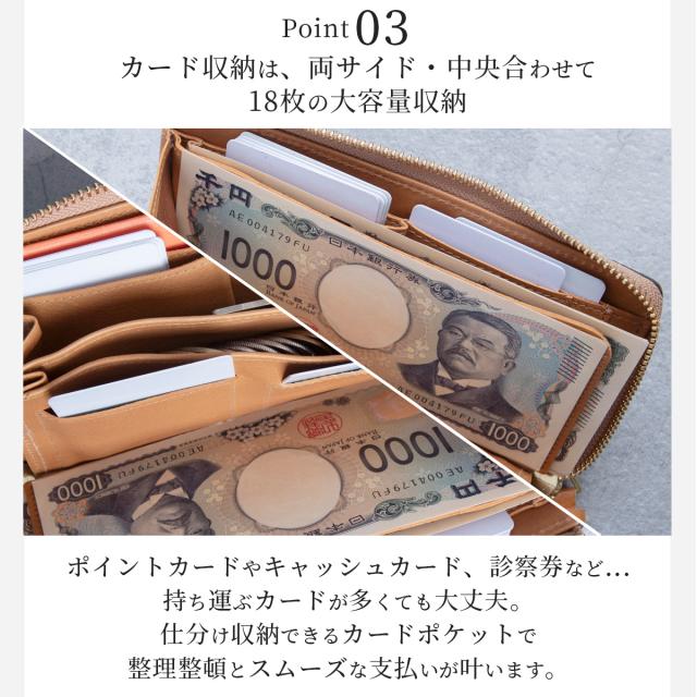 TIDY2.0 ボタニカル】長財布 ボタニカル柄 レディース 本革 ラウンド