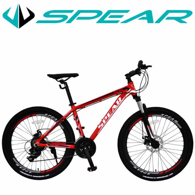 予約販売 マウンテンバイク 26インチ 自転車 21段変速 Spear スペア シマノ の通販はau Pay マーケット 自転車通販 サイクル Spear