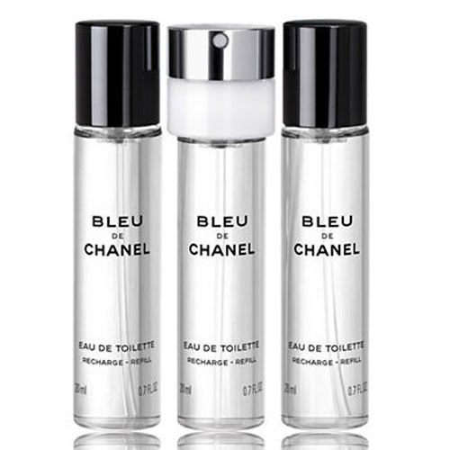 送料無料  シャネル ブルー ドゥ シャネル EDT オードトワレ トラベルスプレー 20ml×3本 (リフィル3本) 香水 CHANEL