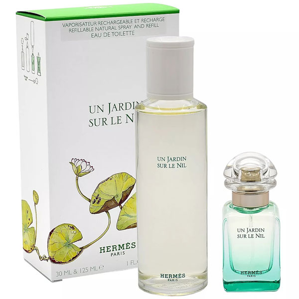 送料無料 エルメス ナイルの庭 オードトワレ EDT30ml+リフィル125ml コフレ セット 香水 HERMESの通販は