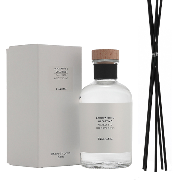 送料無料  ラボラトリオ・オルファティーボ ルームフレグランス ビアンコテ（ホワイトティー） ディフューザー 500ml リード付き