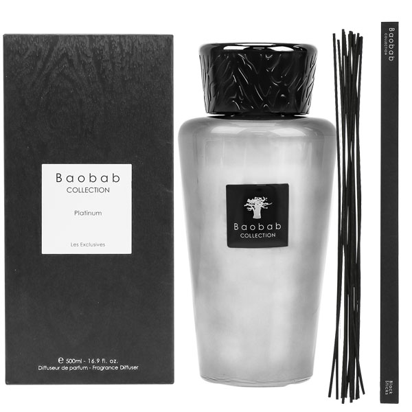 送料無料  バオバブコレクション ディフューザー プラチナ 500ml リード付き Baobab COLLECTION