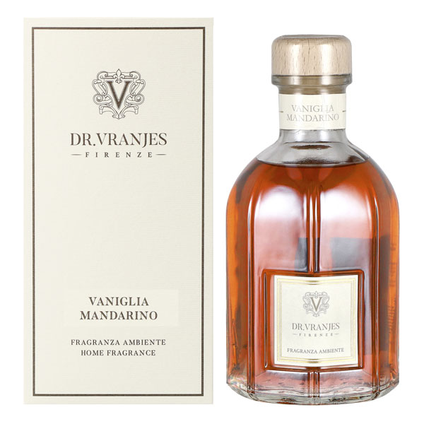 送料無料  ドットール・ヴラニエス ルームフレグランス バニラ ・マンダリン（VANIGLIA MANDARINO） ディフューザー 500ml リード付き Dr. Vranjes