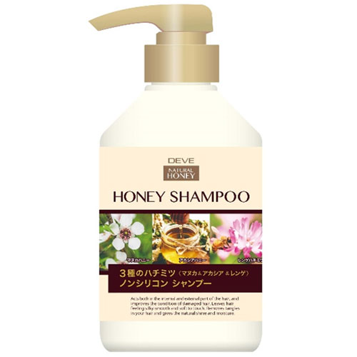 送料無料  熊野油脂 ディブ 3種のハチミツシャンプー 本体 (マヌカ・アカシア・レンゲ) 450ml 20本セット 【ケース販売】