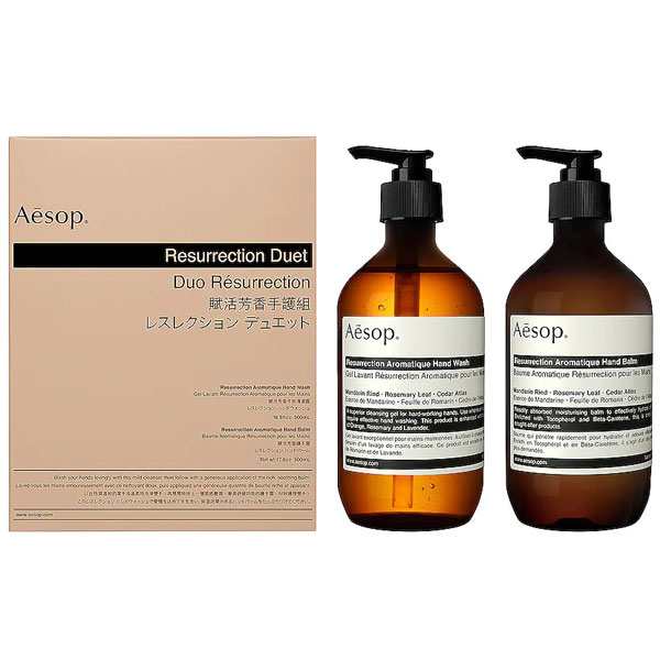 送料無料 イソップ レスレクション デュエット コフレ セット ハンドウォッシュ 500ml＋ハンドクリーム 500ml Aesop