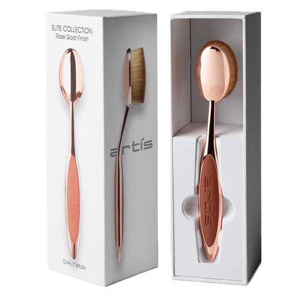 送料無料  アーティス メイクアップブラシ エリート オーバル7 ローズゴールド ARTIS