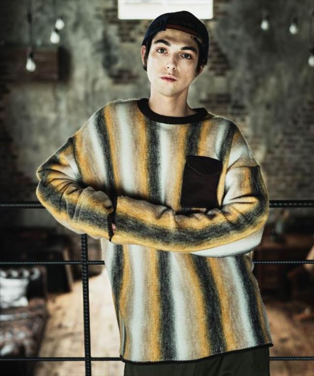 Glamb グラム Gradation Stripe Knit グラデーションストライプニットの通販はau Pay マーケット 丸三洋品店