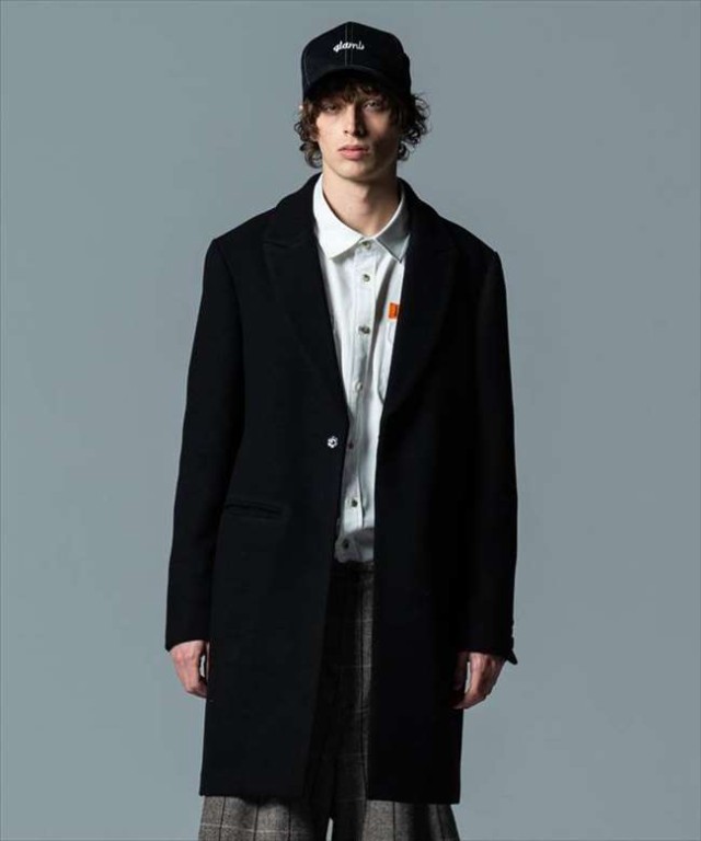 WEB限定デザイン glamb Bolsey reversible coat チェスターコート