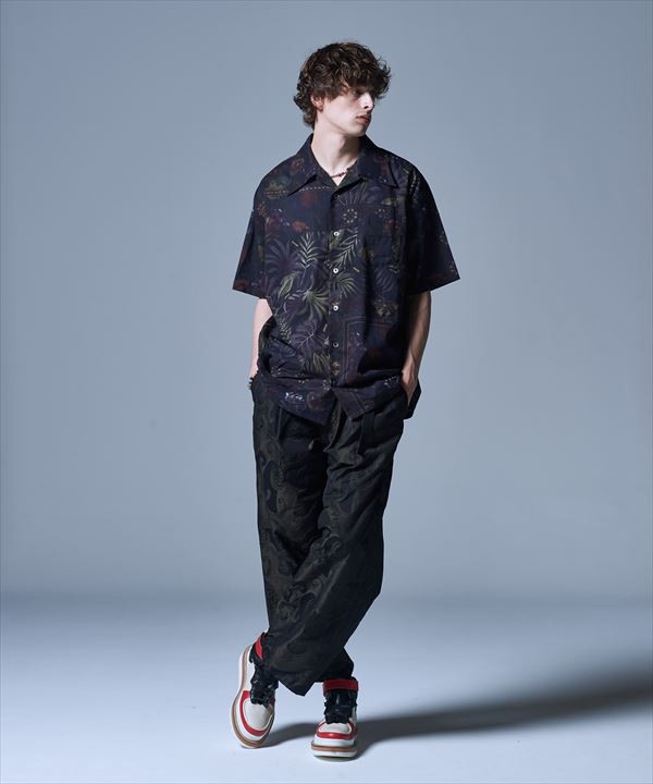 glamb グラム Whole Pattern Wide Pants ホールパターンワイドパンツの