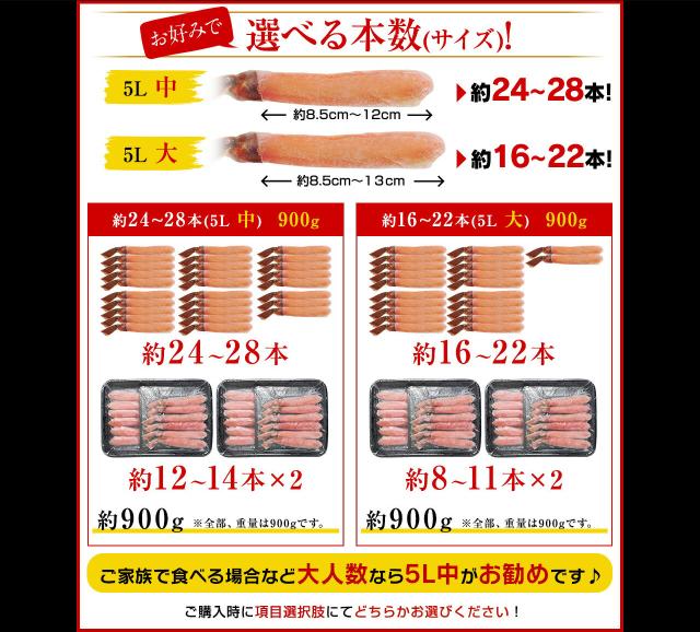 かに カニ 蟹 生棒肉100％ お刺身 蟹鍋 特大5L厳選 生ずわいがに棒ポーション900g 450g×2p 送料無料 ズワイガニ カット済み 鍋 カニ鍋 のし可 お歳暮 ギフト 焼き蟹 母の日 父の日 trend_kaisen_17