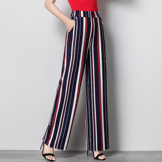 全3種類 4サイズ 夏新作 ストライプ柄ワイドパンツ レディース 長ズボン ワイドパンツ ストレートパンツ 10分丈 ロング丈 の通販はau Pay マーケット Tkg