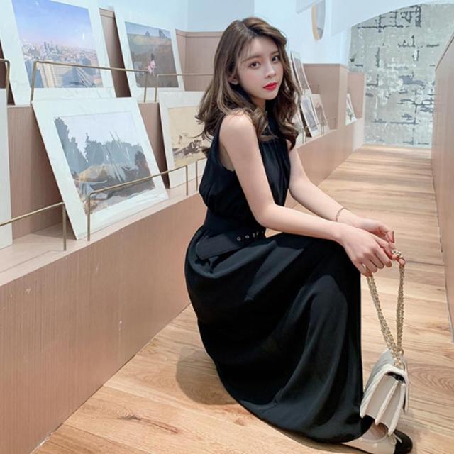 ハイネックマキシワンピース シフォンワンピース マキシ丈 ノースリーブワンピース ハイネック ワンピース 夏ワンピース ビーチワの通販はau Pay マーケット Tkg