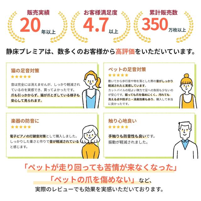 防音カーペット 防音マット 静床プレミア タイルカーペット 50cm×50cm 約10畳用 58枚セット 防音シート 防ダニ 防炎 ペット 騒音 騒音対策 足音 洗い可 極厚 足音 子供 省エネ ピアノ 楽器_1