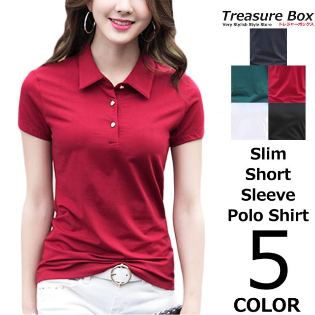 ゴルフウェア レディース ポロシャツ 半袖 Vネックの通販はau Pay マーケット トレジャーボックス Treasure Box