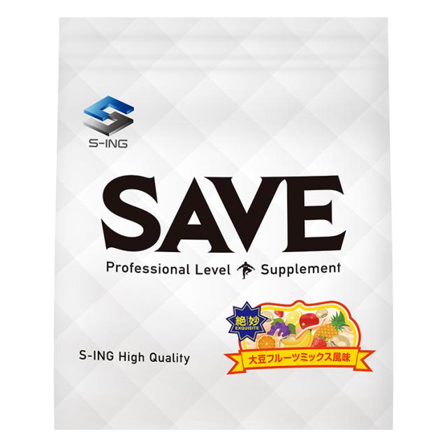 【人工甘味料不使用でリニューアル】 SAVE ソイプロテイン 絶妙 大豆フルーツミックス 風味 5kg 大豆プロテイン ( 5kg )