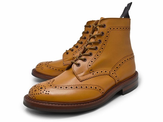 トリッカーズ カントリーブーツ ウイングチップブーツ メンズ エイコーンアンティーク ブラウン 茶色 本革 TRICKERS M2508 MALTON  ACORN ｜au PAY マーケット