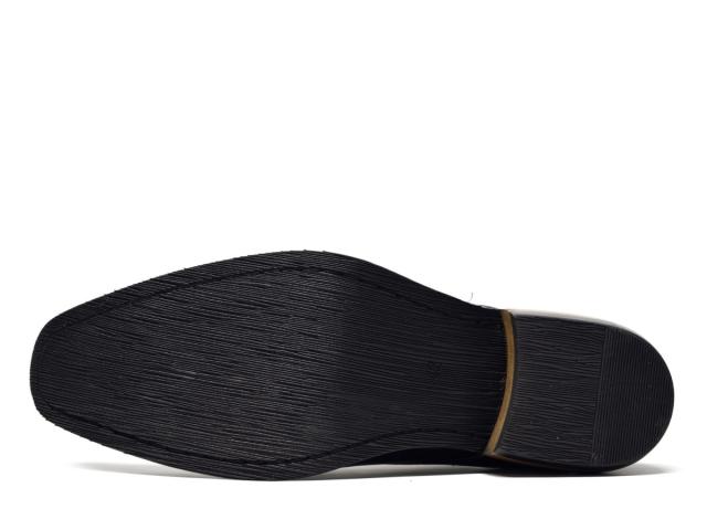 ストレートチップ メンズ ビジネスシューズ 黒 本革 革靴 レザー