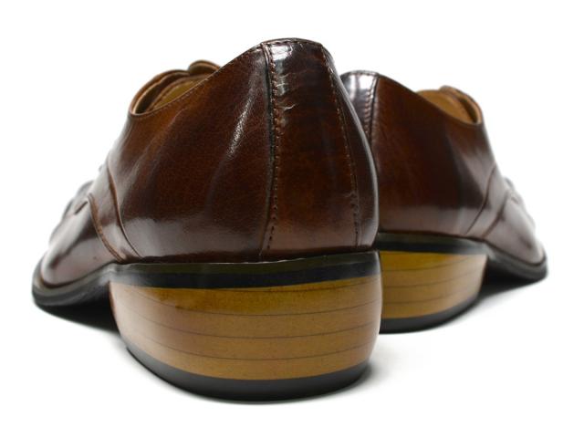 ストレートチップ メンズ ビジネスシューズ 茶色 本革 革靴 レザー
