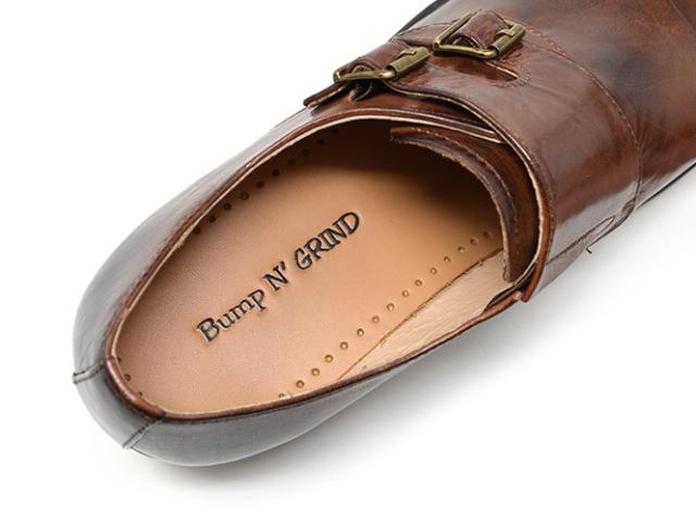 メンズ ビジネスシューズ ダブルモンク ストレートチップ 本革 革靴