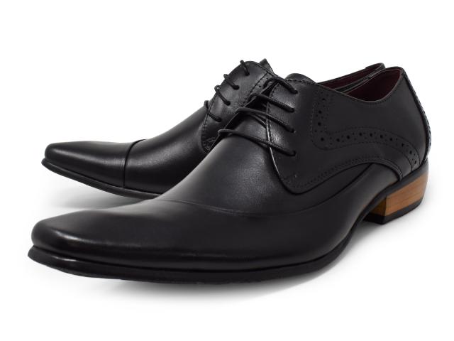 ビジネスシューズ メンズ 紐 黒 本革 革靴 レザー ロングノーズ スクエアトゥ カジュアルビジネスシューズ Bump N GRIND おしゃれ ブランド 春新作 ポイント消化 ビジネスシューズ メンズ 紐 黒 本革 革靴 レザー ロングノーズ