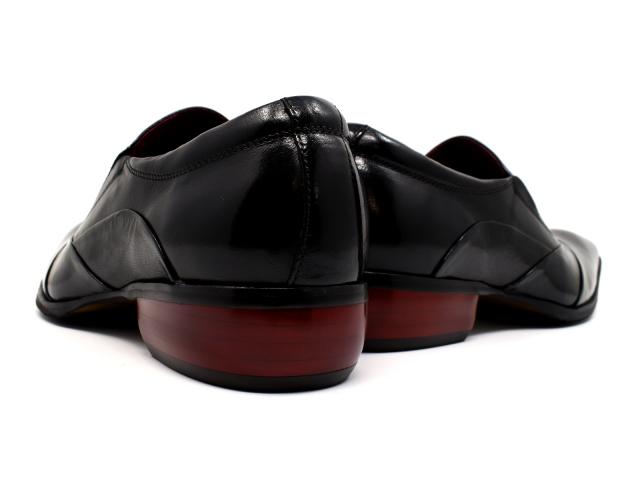 Bump N Grind ビジネスシューズ メンズ 紐なし スリッポン 斜めストレートチップ ドレスシューズ 革靴 本革 ロングノーズ BG6051 バンプアンドグラインド 仕事着 履きやすい 疲れない 痛くない 歩きやすい 春新作 ポイント消化 Bump N Grind ビジネスシューズ メンズ 紐なし スリッポン 斜め