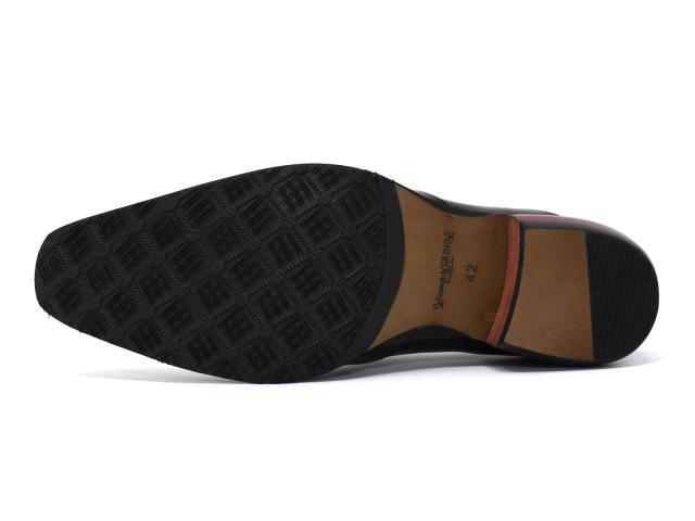 バンプアンドグラインド 本革ビジネスシューズ BG-6051 メンズ ブラック 25 cm | [バンプアンドグラインド] 本革ビジネスシューズ BG-6051