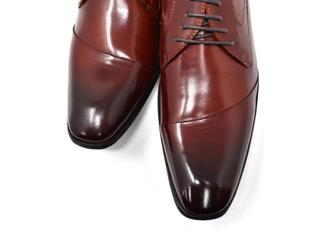 Bump N Grind メンズ ビジネスシューズ 本革 ロングノーズ スーツ 革靴