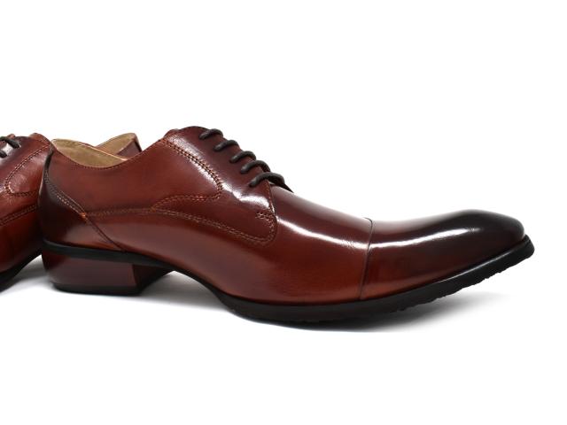 Bump N Grind メンズ ビジネスシューズ 本革 ロングノーズ スーツ 革靴