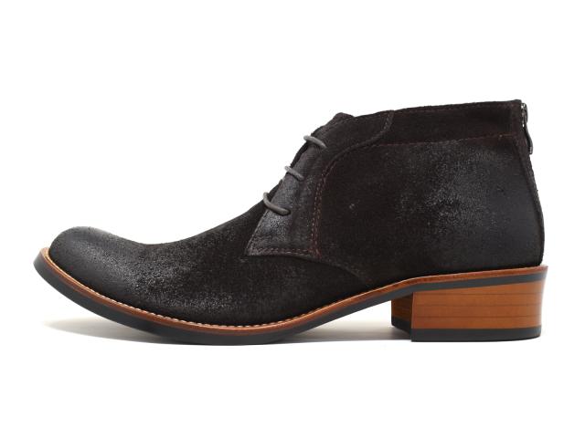 RAUDi チャッカブーツ メンズ 濃茶 本革 スエード スウェード ラウディ