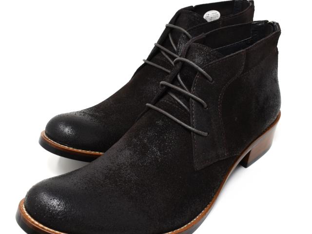 RAUDi チャッカブーツ メンズ 濃茶 本革 スエード スウェード ラウディ 革靴 バックジップ カジュアルビジネスシューズ ポイント消化 RAUDi チャッカブーツ メンズ 濃茶 本革 スエード スウェード ラウディ