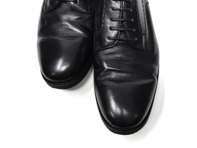 RAUDi プレーントゥシューズ メンズ カジュアルシューズ 水洗い加工 紐