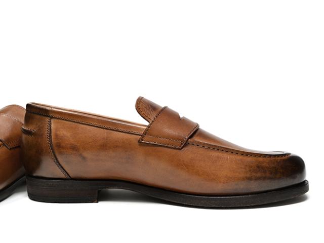 RAUDi ローファー メンズ 本革 茶色 ビブラムソール コンフォート