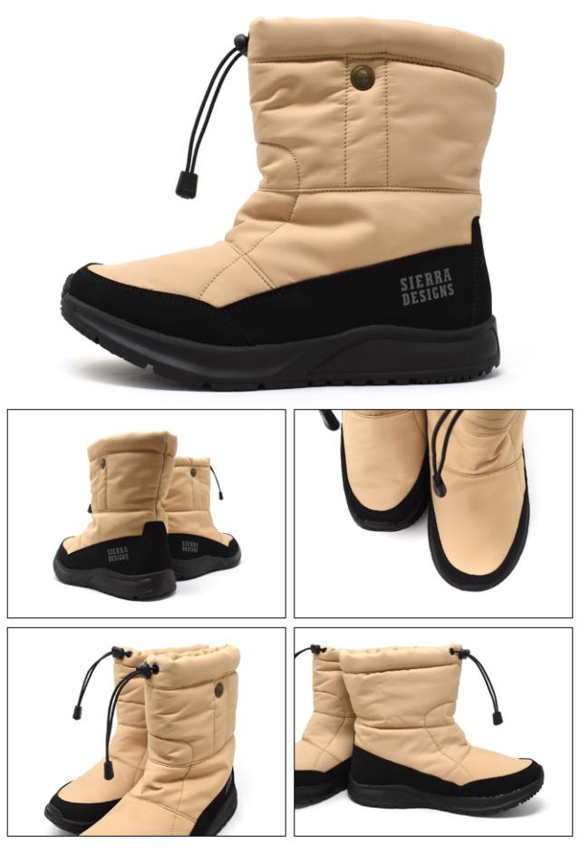 SIERRA DESIGNS 防水 ウインターブーツ スノーブーツ 中綿ダウンブーツ
